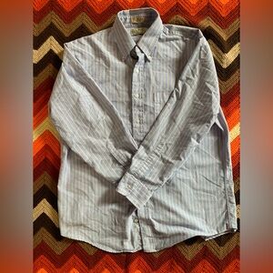 L.L. Bean Men's Light Blue Striped Shirt